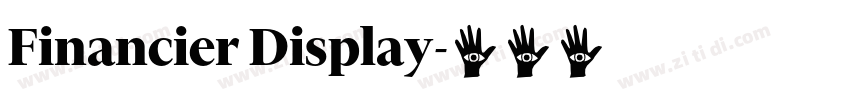 Financier Display字体转换 Financier Display字体转换